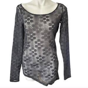 Anthropologie Meadow Rue Zoe Lace Asymmetrical Top